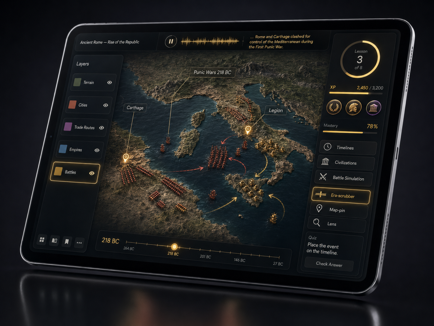Ancient Rome interactive history lesson