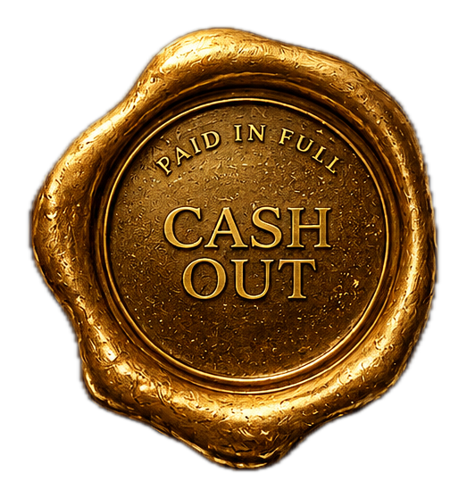 The Cash Out seal