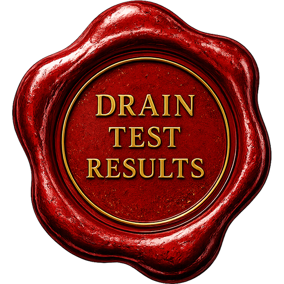 Drain Test Results — examined