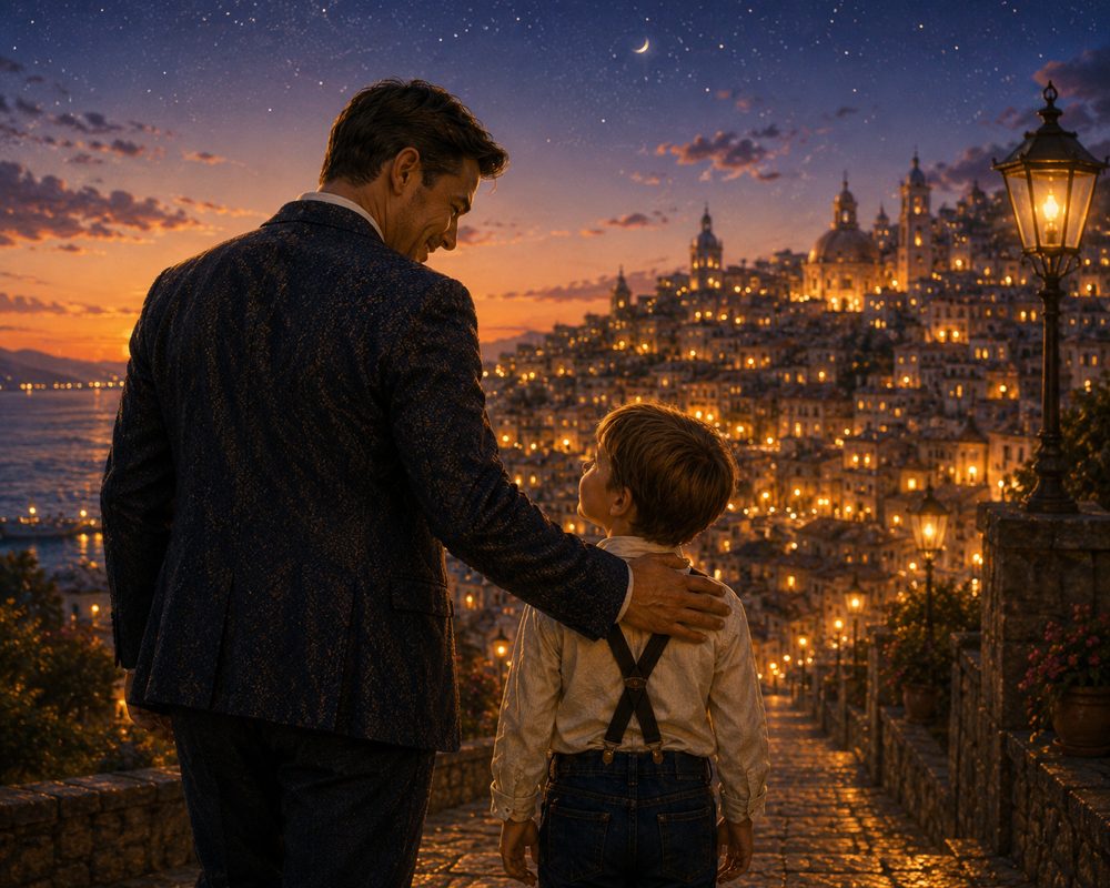 Mr. M and Magne under the stars